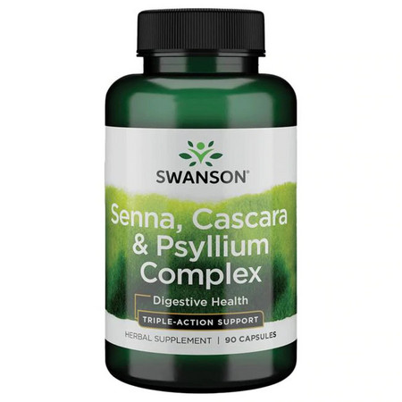 Swanson Senna, Cascara & Psyllium Complex Doplnok stravy pre zdravé trávenie