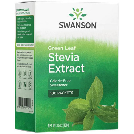 Swanson Stevia Extract Doplněk stravy - prírodné sladidlo