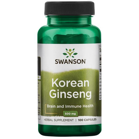 Swanson Korean Ginseng Doplnok stravy pre zdravie mozgu a imunity
