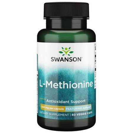 Swanson AjiPure L-Methionine Doplněk stravy s antioxidanty