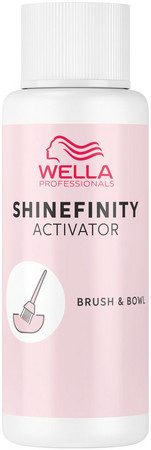 Wella Professionals Shinefinity Activator Brush & Bowl developer for brush application