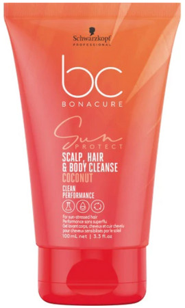 Schwarzkopf Professional Bonacure Sun Protect Scalp, Hair & Body Cleanse sluneční šampon 3v1 pro vlasy, vlasovou pokožku a tělo