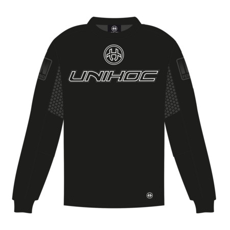 Unihoc Goalie sweater INFERNO all black Brankársky dres