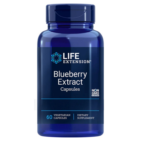 Life Extension Blueberry Extract Capsules Doplněk stravy pro podporu kognitivního zdraví a funkce DNA