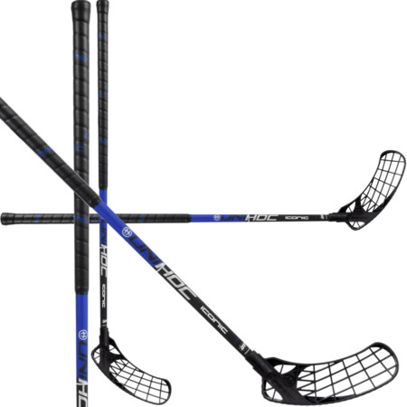 Unihoc ICONIC Composite 34 black/blue Unihockeyschläger