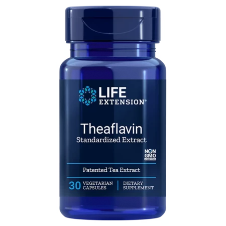 Life Extension Theaflavin Standardised Extract Doplněk stravy pro celkovou podporu arteriálního zdraví