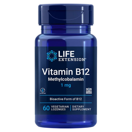 Life Extension Vitamin B12 Methylcobalamin Doplnok stravy pre zdravie mozgu a buniek