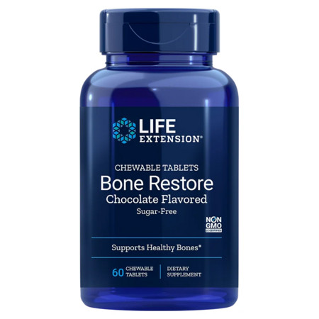 Life Extension Bone Restore Chocolate flavored Doplněk stravy pro podporu kostí
