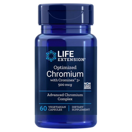 Life Extension Optimized Chromium with Crominex® 3+ Doplněk stravy pro zdravý metabolismus glukózy