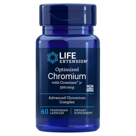 Life Extension Optimized Chromium with Crominex® 3+ Gesunder Glukosestoffwechsel