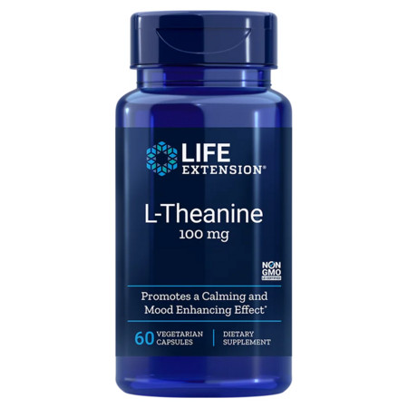Life Extension L-Theanine Doplněk stravy pro regulaci nálady