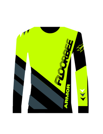 FLOORBEE Goalie Armor Jersey 2.0 - black/yellow Florbalový brankářský dres