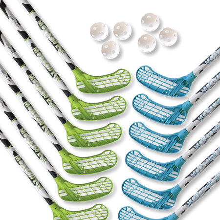 Eurostick Moooo Teamset Floorball set