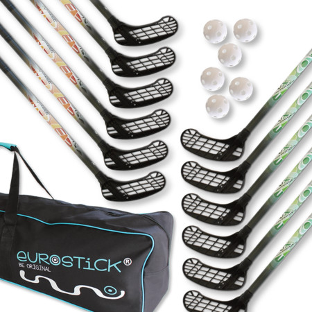Eurostick SIOUX with bag Floorball set with bag