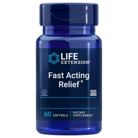 Life Extension Fast Acting Relief Doplněk stravy pro podporu svalů, kloubů a kostí