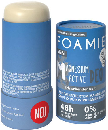 Foamie Refresh Solid Deodorant active deodorant with magnesium for men