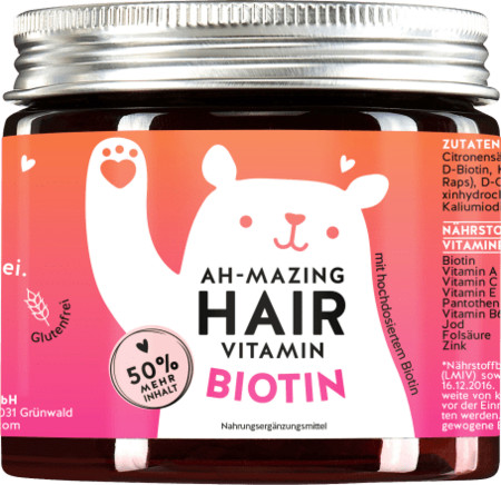 Bears with Benefits Ah-Mazing Hair Vitamins doplnok stravy pre zdravé vlasy s biotínom