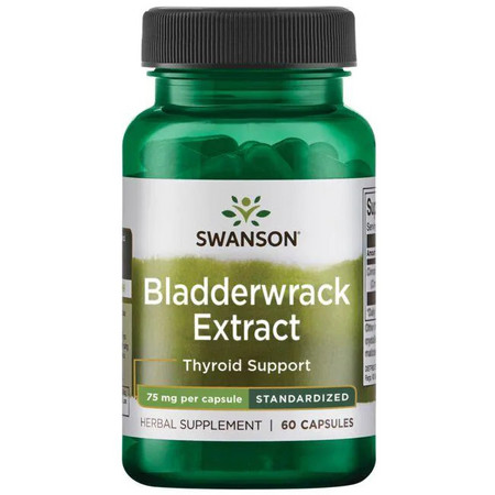 Swanson Bladderwrack Leaves Doplnok stravy pre zdravie štítnej žľazy