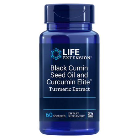 Life Extension Black Cumin Seed Oil with Curcumin Elite™ Turmeric Extract Doplněk stravy pro podporu imunity