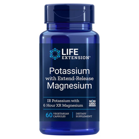 Life Extension Potassium with Extend-Release Magnesium Doplněk stravy pro podporu krevního tlaku