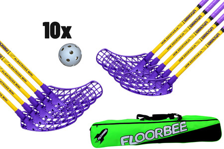 FLOORBEE Albatross mini JET + Toolbag and balls Floorball Set