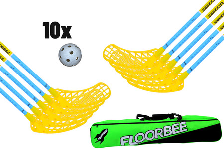 FLOORBEE Douglas 32 + Toolbag + 10 Balls Floorball set