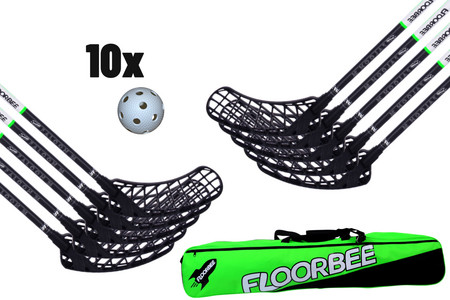 FLOORBEE Falcon 26 + Toolbag + 10 Balls Unihockey-Set