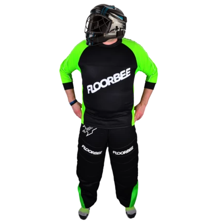 FLOORBEE Landing 2.0 set with HELMET Torwart-Set