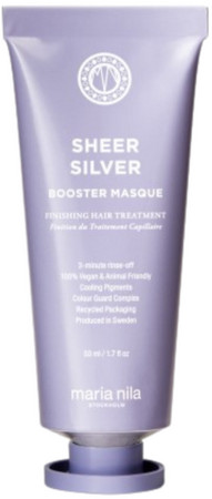 Maria Nila Sheer Silver Booster Masque maska na vlasy s fialovými pigmenty