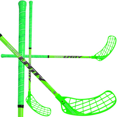 Unihoc REPLAYER Curve 1.5º 35 neon green/black Florbalová hokejka