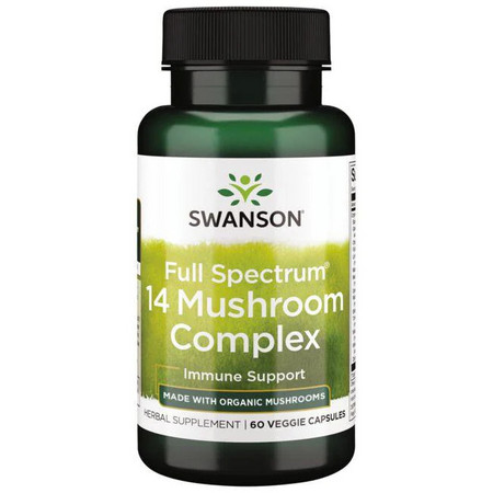 Swanson Full Spectrum 14 Mushroom Complex Doplnok stravy na podporu imunity