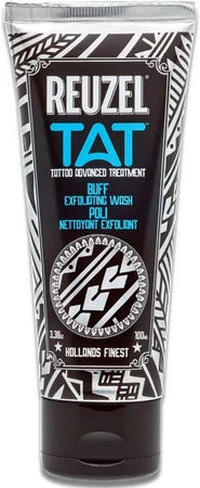 Reuzel Buff Exfoliating Wash gentle exfoliant for tattoos