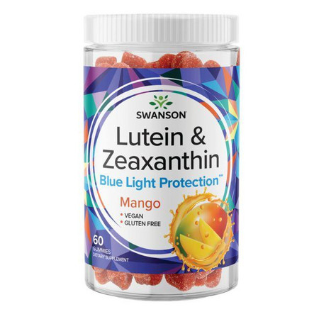 Swanson Lutein & Zeaxanthin Gummies Doplnok stravy pre zdravie očí a zraku