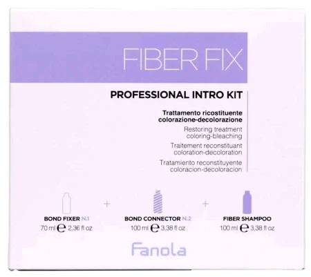 Fanola Fiber Fix Professional Intro Kit sada pro ochranu a posílení vlasů při barvení