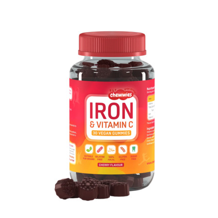 Life Extension Chewwies Iron & Vitamin C Doplnok stravy pre podporu energie a imunity