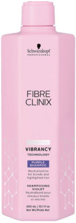 Schwarzkopf Professional Fibre Clinix Vibrancy Purple Shampoo fialový šampon pro blond a bílé vlasy
