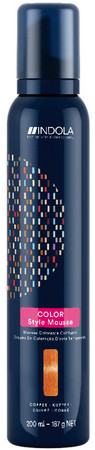 Indola Color Style Mousse barvicí pěna pro styling a barvení v 1 snadném kroku