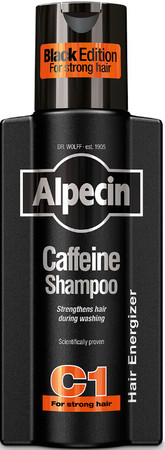Alpecin Caffeine Shampoo C1 Black Edition kofeinový šampón proti padaniu vlasov