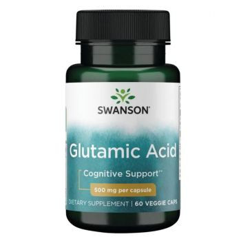 Swanson Glutamic Acid Nahrungsergänzungsmittel zur Unterstützung der kognitiven Funktionen