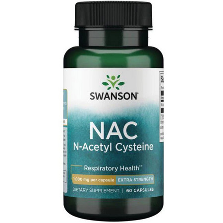 Swanson NAC N-Acetyl Cysteine Doplněk stravy s antioxidanty