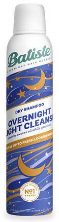 Batiste Overnight Light Cleanse suchý šampon s uklidňující vůní pro pocit relaxace