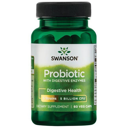 Swanson Probiotic with Digestive Enzymes Doplněk stravy s obsahem probiotik