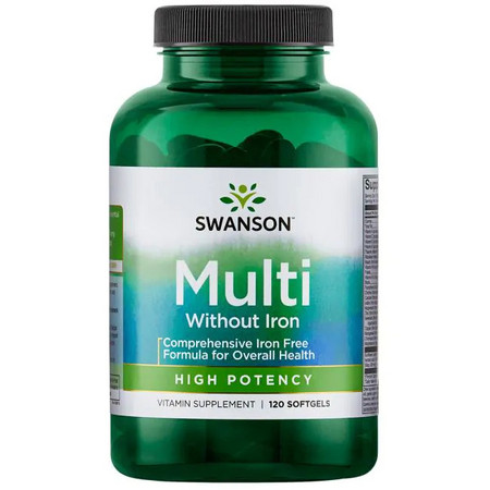 Swanson Century Formula Multivitamin without Iron Doplnok stravy s obsahom vitamínov a minerálov