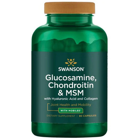 Swanson Glucosamine, Chondroitin & MSM Doplněk stravy pro podporu kloubů