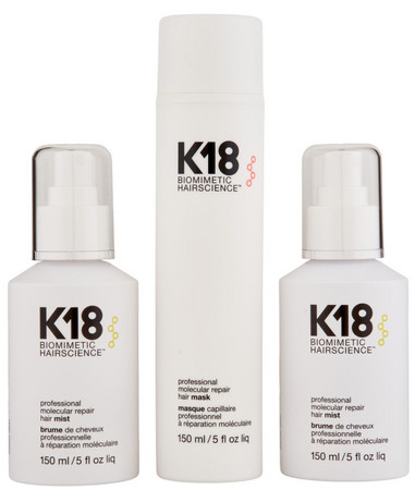 K18 Pro Peptide Starter Kit gift set for repairing damaged hair