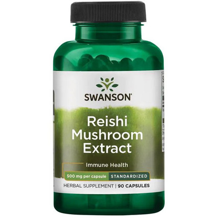 Swanson Reishi Mushroom Extract Doplněk stravy pro podporu imunity