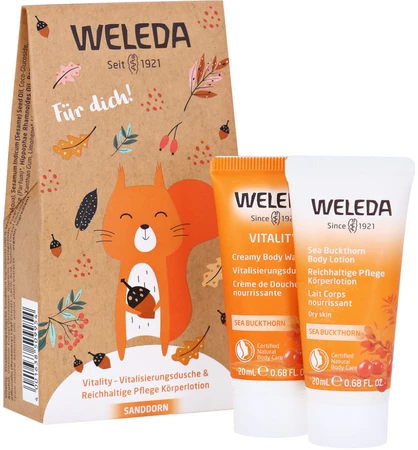 Weleda Gift Set Mini Sanddorn mini set pro hydrataci pokožky s rakytníkem
