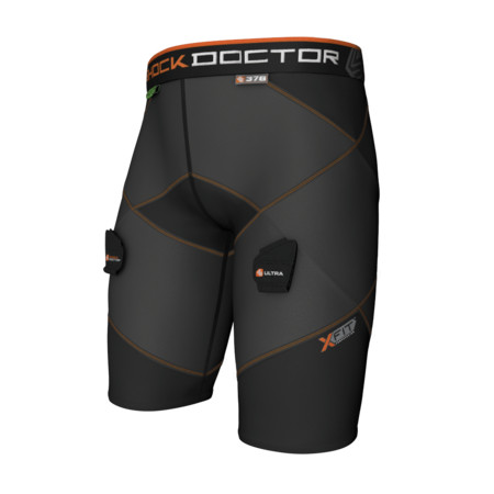 Shock Doctor 378 Ice Hockey Cross Compression Short with AirCore Cup Suspension compression shorts