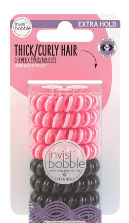 Invisibobble Extra Hold Pink/Brown hair elastics