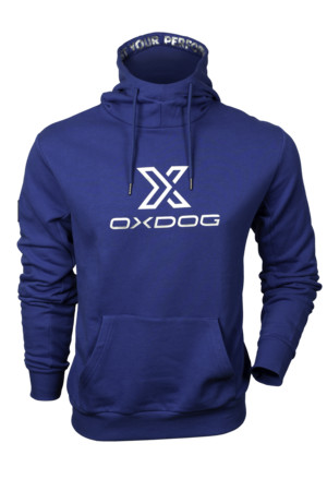 OxDog GLOW HOODIE Blue Mikina s kapucňou